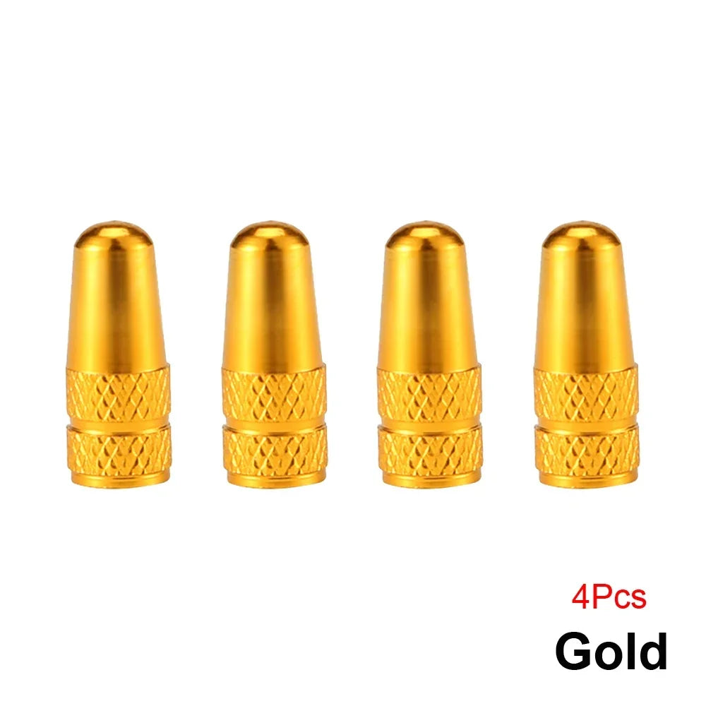 4PCS Aluminum Alloy Presta Valve Caps For Road MTB Track Racing Bike Tires French Valve Wheel Tube Covers – Ansicht 13