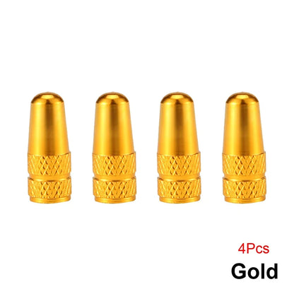 4PCS Aluminum Alloy Presta Valve Caps For Road MTB Track Racing Bike Tires French Valve Wheel Tube Covers – Ansicht 13