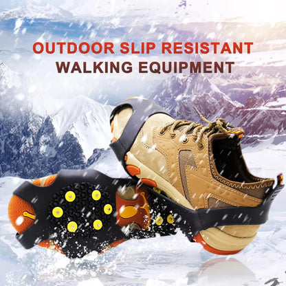 Outdoor Snow Claw Shoe Covers for Men and Women 10 Teeth Rock Climbing Crampons Non-Slip Climbing Cleats Hiking Accessories – Ansicht 4