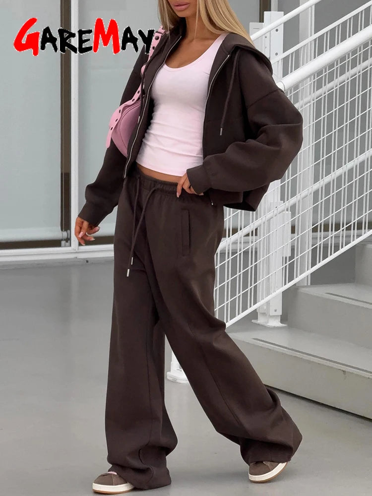 VitaCare™ LuxeFleece Zip Hoodie & Jogger Tracksuit