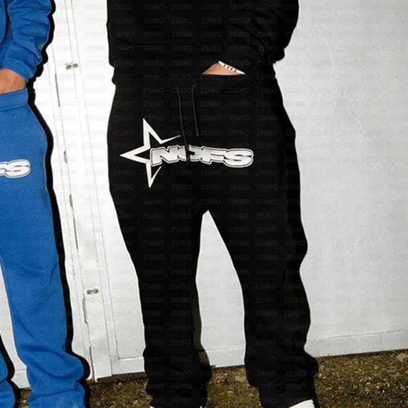 Vital™ StreetCore Oversized Letter-Embroidered Y2K Hoodie