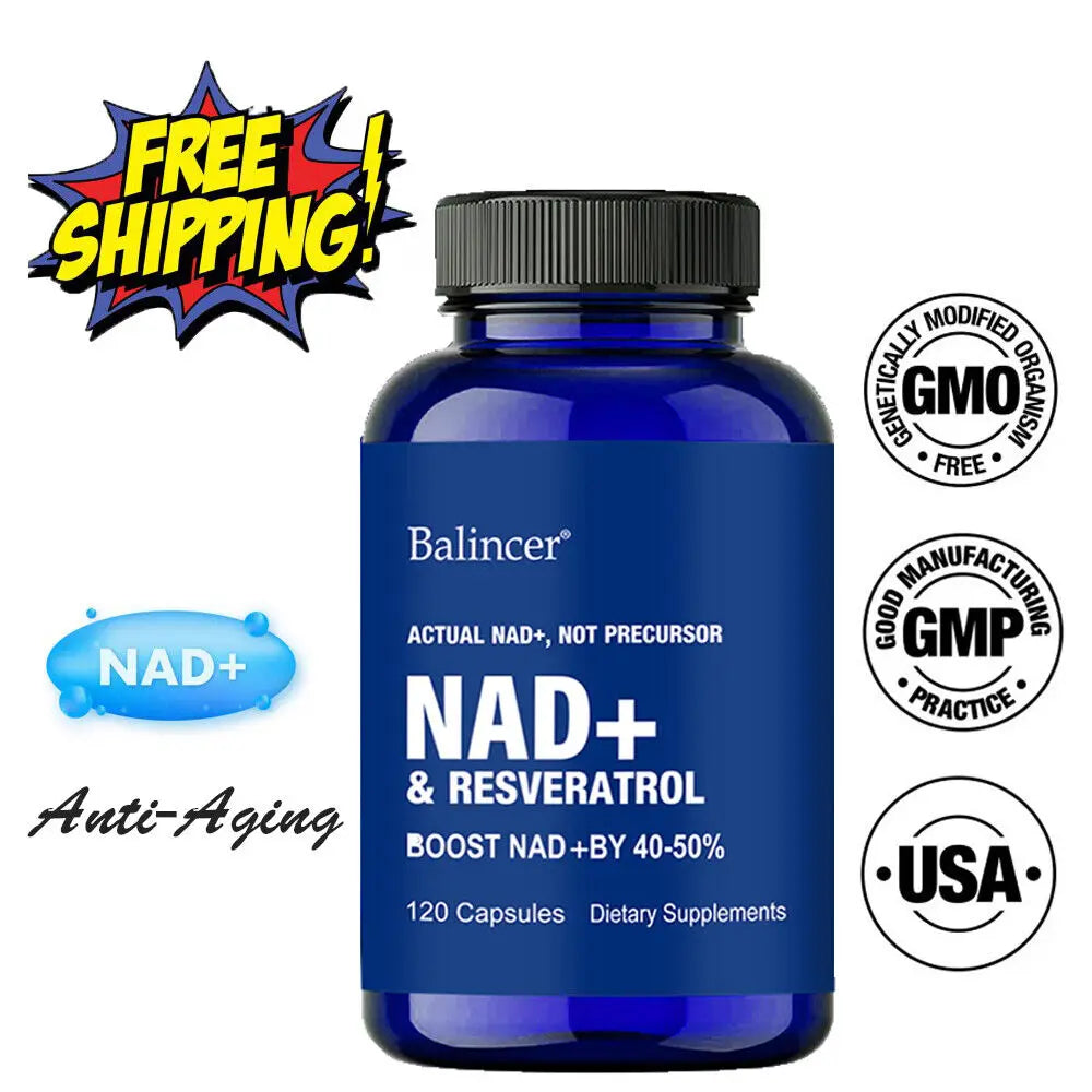 NAD+ Kapseln mit Resveratrol und Vitamin B3