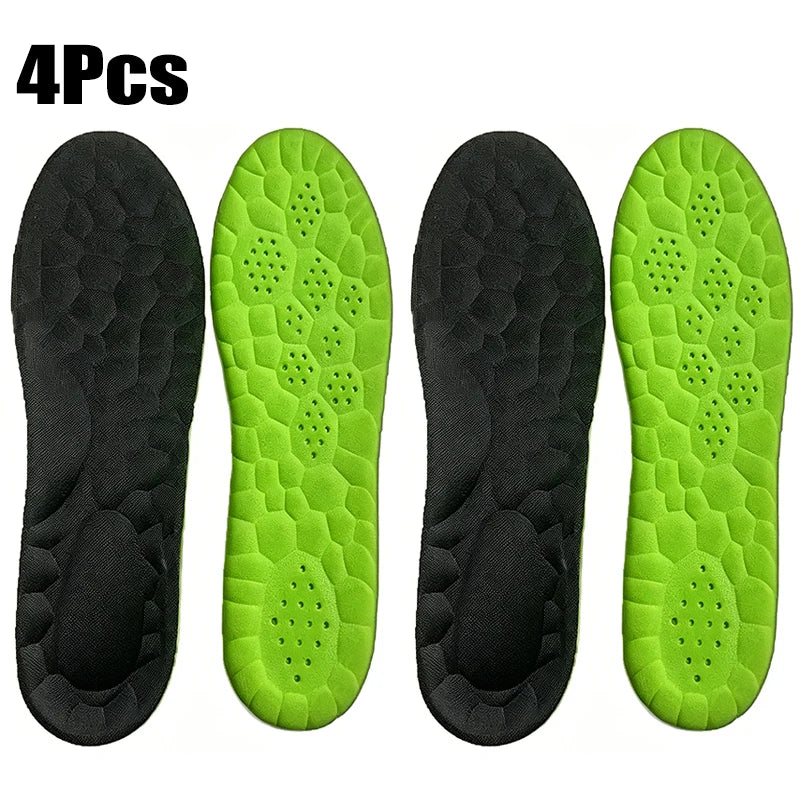 4D Sports Insoles Shoes PU Sole Soft Breathable Shock Absorption Cushion Heavy Duty Support Pain Relief Running Orthopedic Care – Ansicht 7