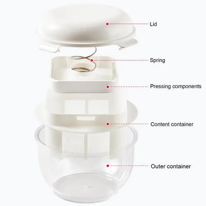 VitaHome™ PurePress Transparent Fridge Yogurt & Cheese Press – Ansicht 5