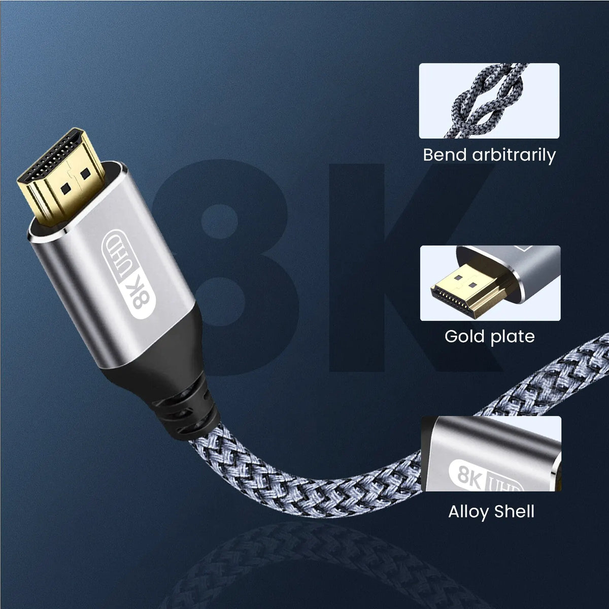 VitaHome™ UltraLink HDMI 2.1 48Gbps 8K/4K Pro-Grade Cable