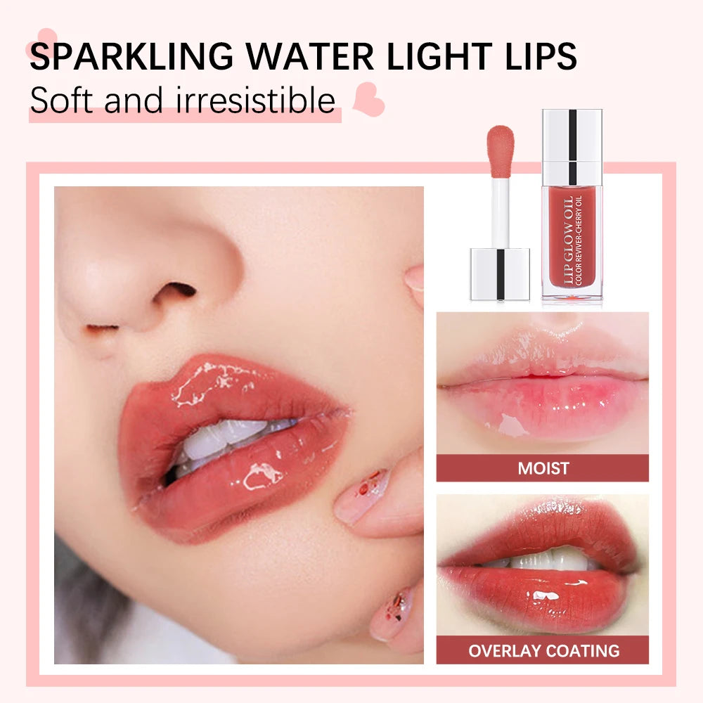 Vital™ Crystal Jelly Moisturizing Lip Oil & Plumping Gloss | Hydrating Tinted Lip Glow