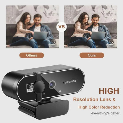 VitaCar™ StreamView 4K Autofocus Pro Webcam with Dual Mic