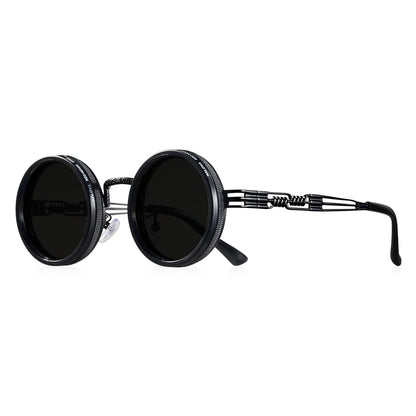 Vita Retro Punk Adjustable Polarized Round Sunglasses