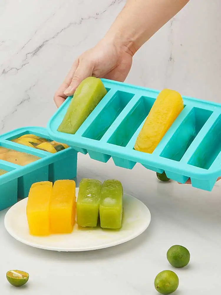 Gefrierform aus Silikon mit Deckel für Portionen – Ansicht 4