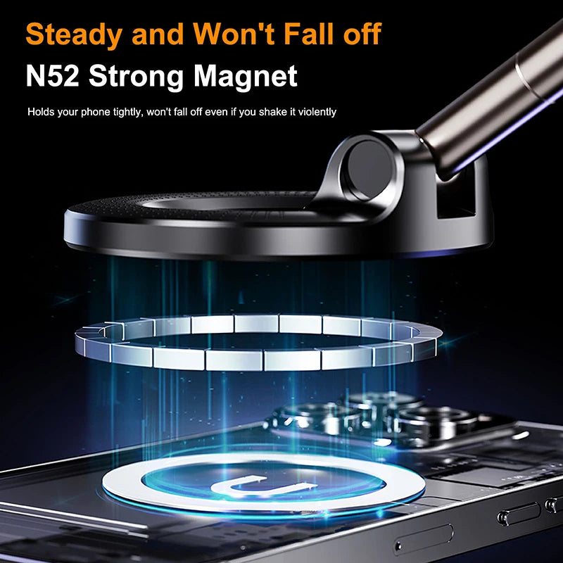 VIta Foldable Magnetic Vacuum Car Mount & Live Streaming Phone Holder