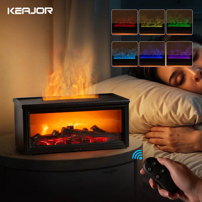 Aroma-Diffuser mit Flammeneffekt und Ultraschall USB