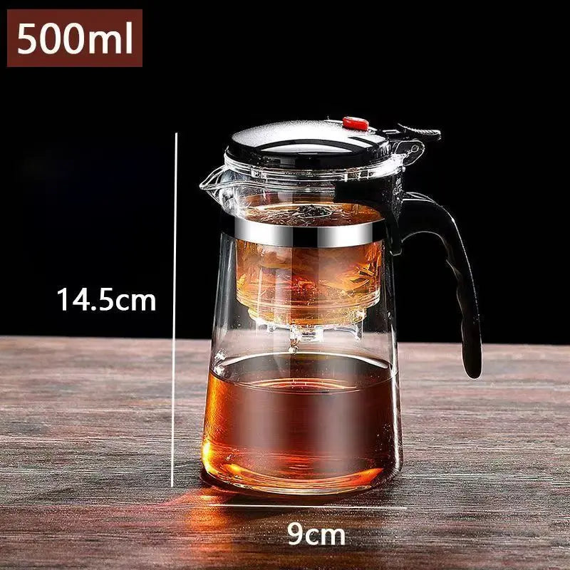 Teetasse mit Sieb und Ein-Klick-Filter hitzebeständig – Ansicht 4