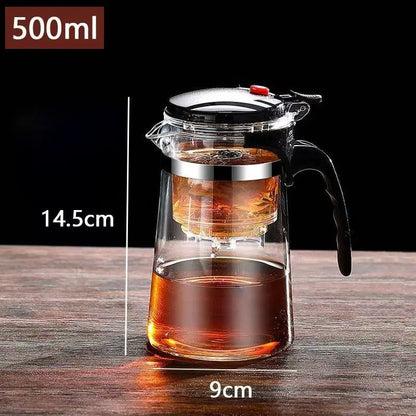 Teetasse mit Sieb und Ein-Klick-Filter hitzebeständig – Ansicht 4