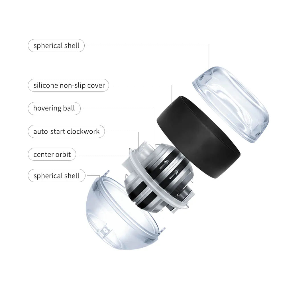 Wrist Power Wrist Hand Ball Auto-Start Grip Ball Strengthener Gyroscopic Arm Gyro Hand Ball Home Fitness Forearm Exerciser – Ansicht 3