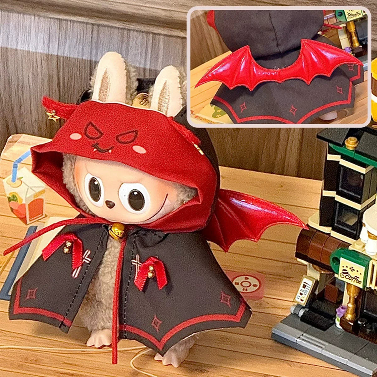 Vita Labubu V1 & V2 Party Dress & Little Devil Outfit Set with Accessories