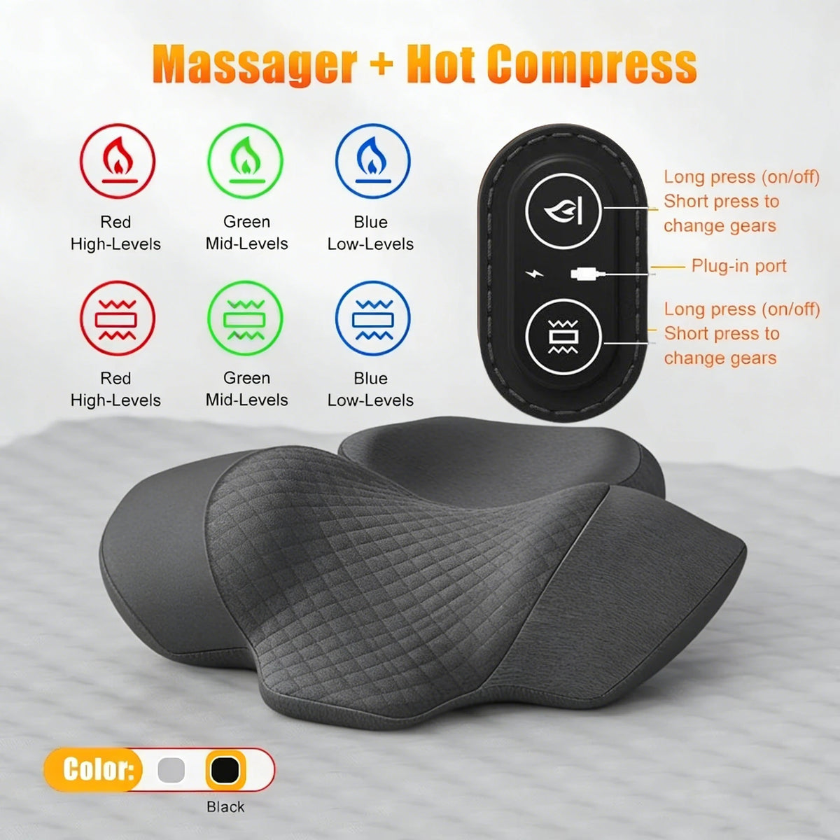 Vital™ Nackenmassagegerät elektrisch beheizbar – Ansicht 9
