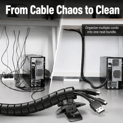 VitaHome™ CordWrap Flexible Spiral Cable Management Tube (2M)