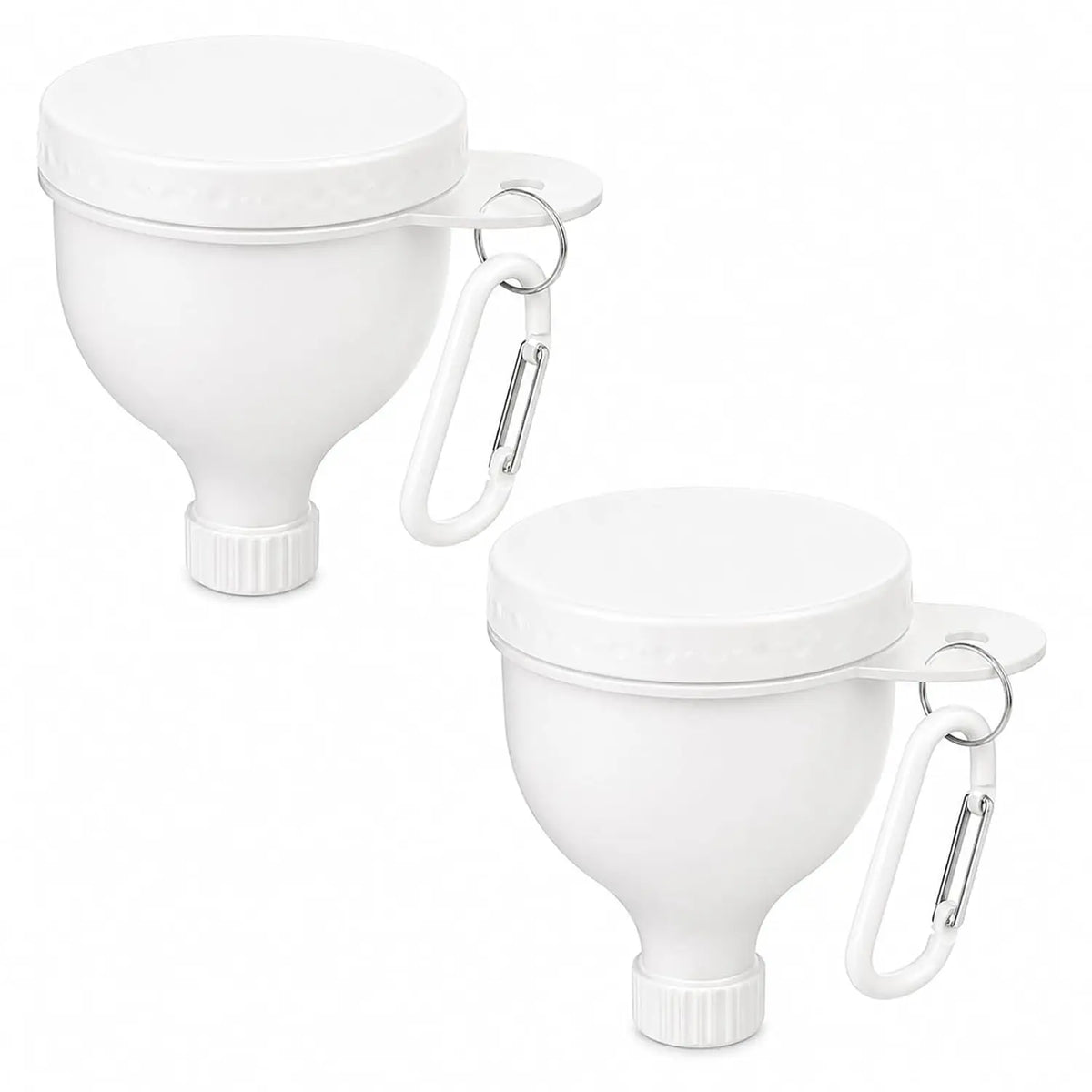 VitaCare™ Portaflow Protein Powder Funnel & Travel Container (2er-Pack)