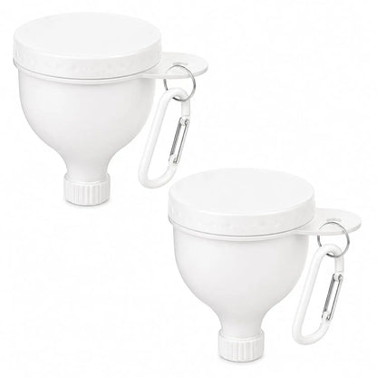 VitaCare™ Portaflow Protein Powder Funnel & Travel Container (2er-Pack)