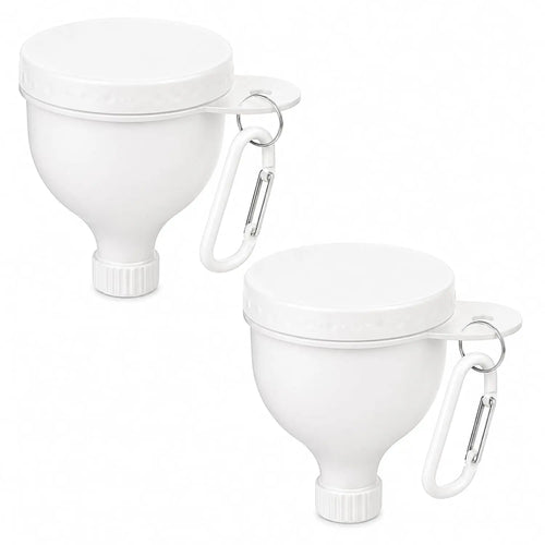 VitaCare™ Portaflow Protein Powder Funnel & Travel Container (2er-Pack)