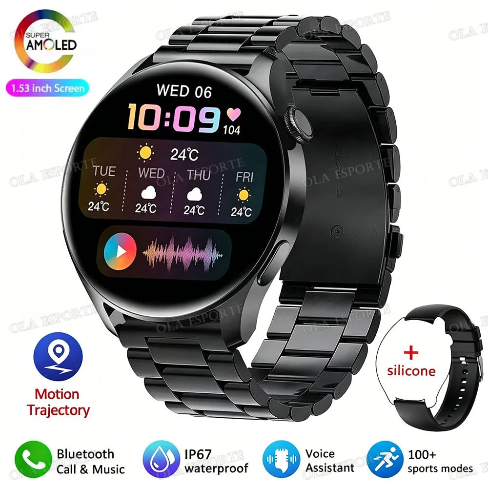 Smartwatch mit Bluetooth-Anruf für Damen und Herren – Ansicht 9