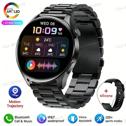 Smartwatch mit Bluetooth-Anruf für Damen und Herren – Ansicht 9