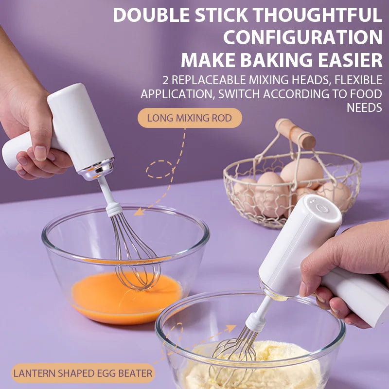 Vital™ Cordless Rechargeable Handheld Electric Egg Beater & Baking Mixer