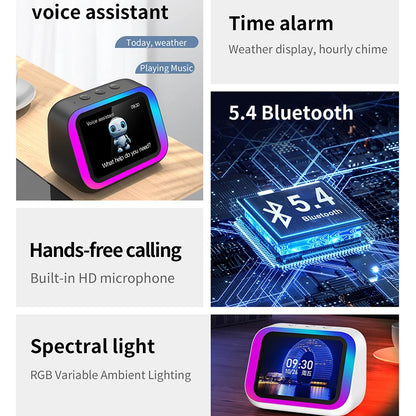 Wecker mit Bluetooth-Lautsprecher und Nachtlicht – Ansicht 4