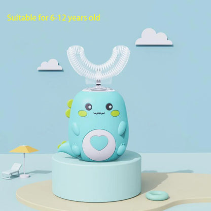 BALASHOV Kids U-Shaped Electric Silicone Sonic Toothbrush