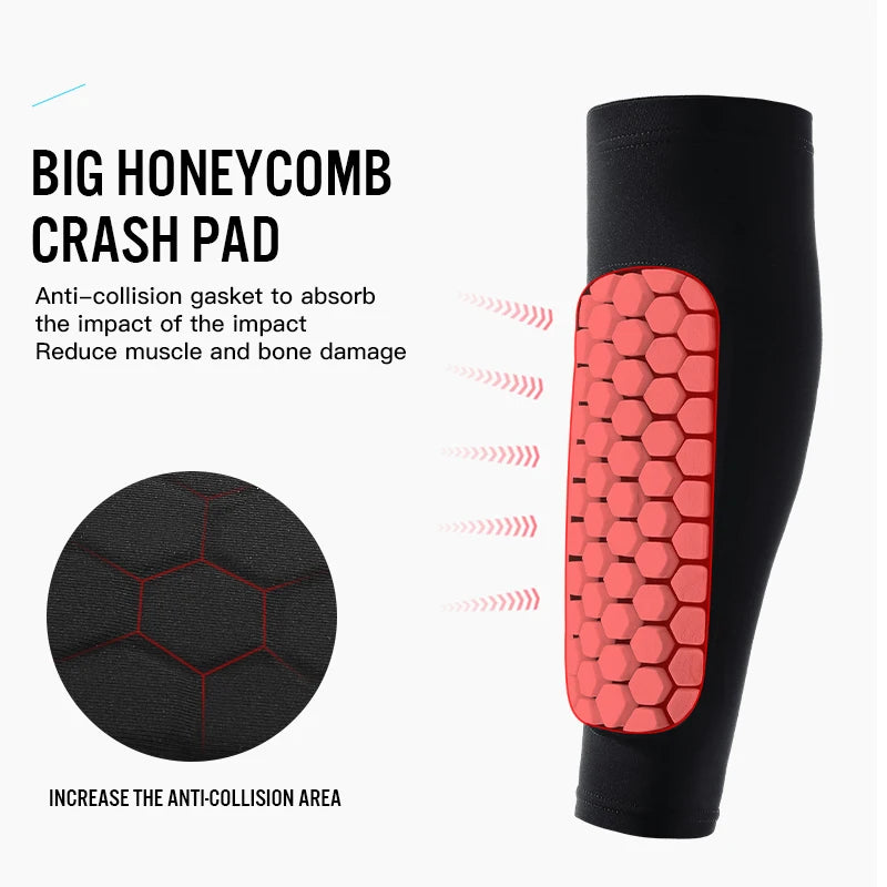 VitaCare™ StrikeGuard Pro Football Shin Guard Sleeves & Honeycomb Pads