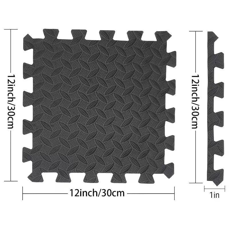 Bodenmatte für Fitness aus Steckfliesen 30 x 30 cm 16 Stück – Ansicht 5