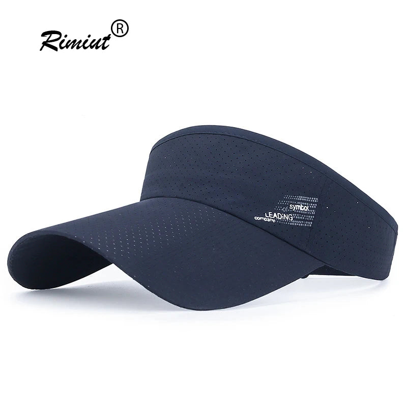 Fashion Summer Sport Outdoor Sun Hats Big Brim Empty Top Baseball Caps Quick Dry Hats for Women&  Men Golf Hat