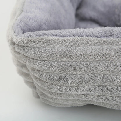 Hundebett aus Plüsch eckig – Ansicht 6