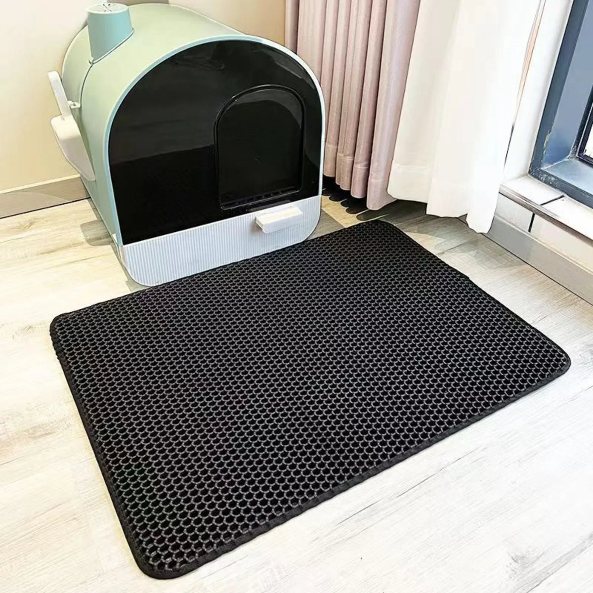 Extra Large Cat Litter Mat Heavy Duty Waterproof 2 Layer Non Slip Washable Pet Floor Protector Litter Box Sand Stopper – Ansicht 9