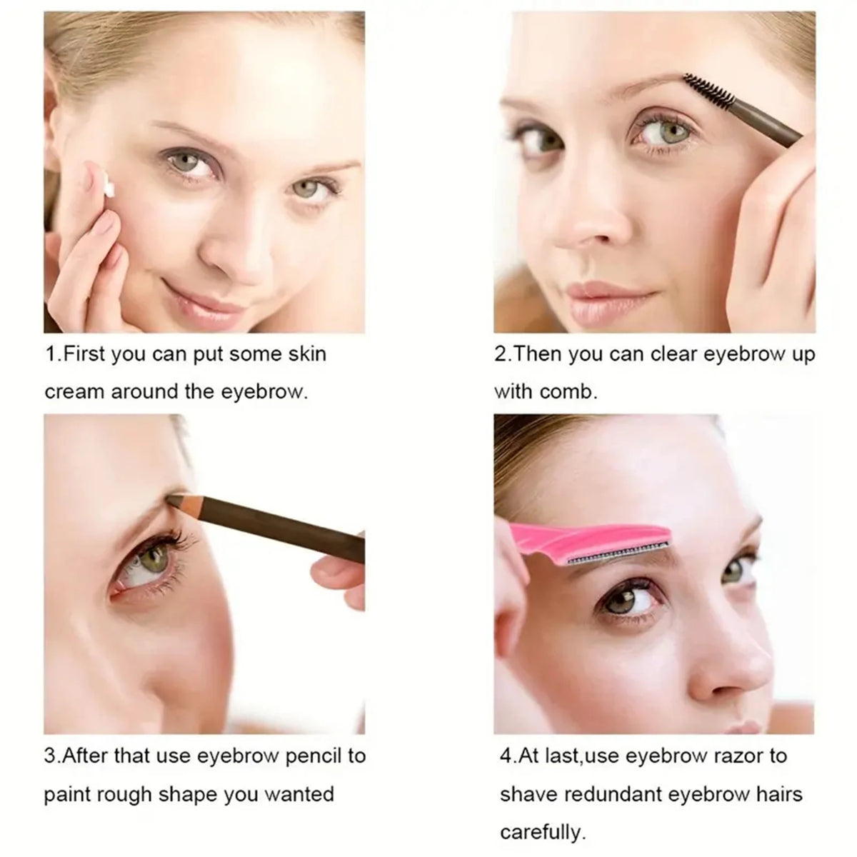 VitaCare™ DermaGlide Precision Eyebrow & Face Razors (Multipack)