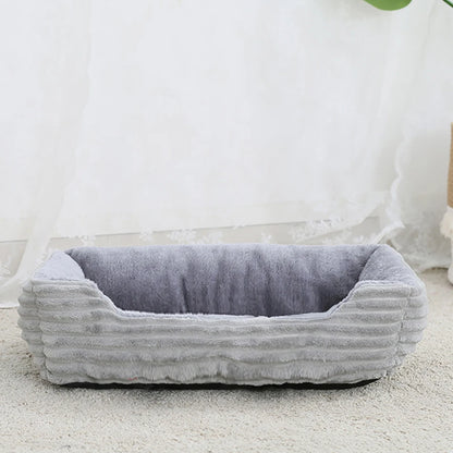 Hundebett aus Plüsch eckig – Ansicht 5