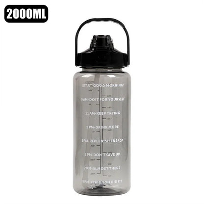 Trinkflasche mit Strohhalm 1 l und 2 l – Ansicht 11