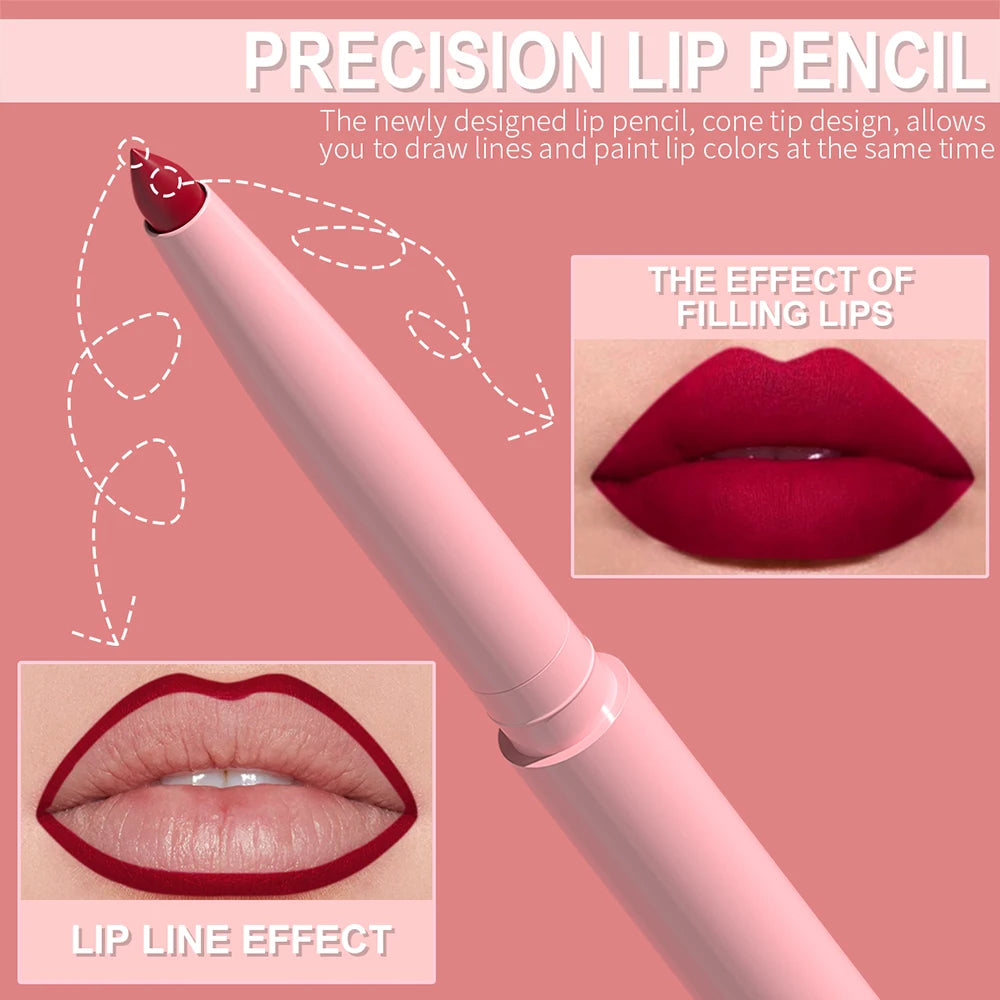 Vital™ Lipliner wasserdicht matt 6er-Set – Ansicht 2