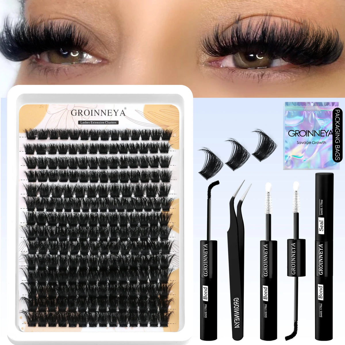VitaCare™ LashPro DIY Salon-Grade Cluster Eyelash Extension Kit