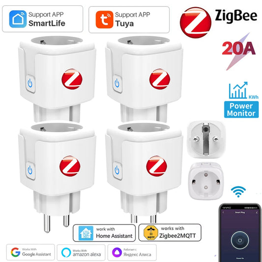 Smarte Steckdose ZigBee mit Verbrauchsmessung 16 A