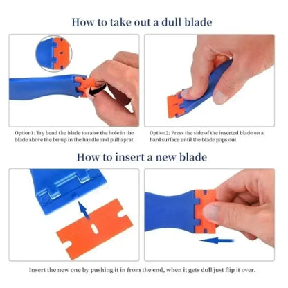 Vital™ BladeClean Car Glass Scraper & Sticker Remover Set
