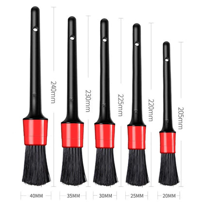 SEAMETAL 5pcs Car Detailing Brush Set Car Dashboard Air Conditioner Air Outlet Wheel Brushes for Car Interior Cleaning Tools – Ansicht 7