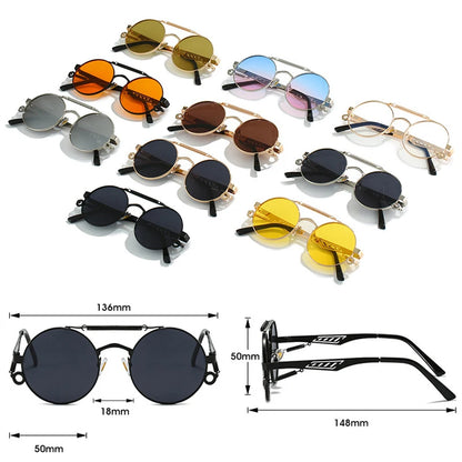 Vital SHAUNA Retro Metal Double Bridges UV400