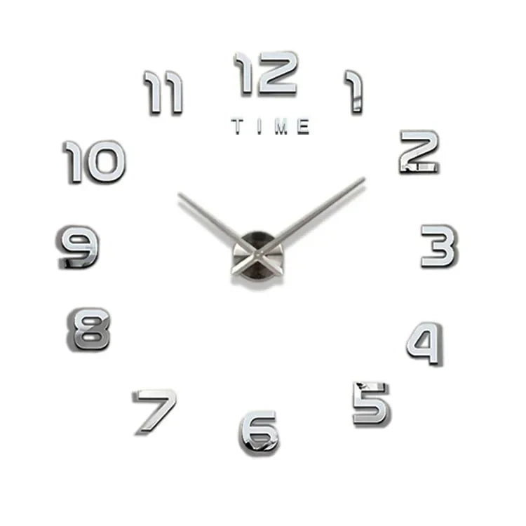 Wanduhr 3D aus Acryl mit Spiegeleffekt zum Aufkleben – Ansicht 8