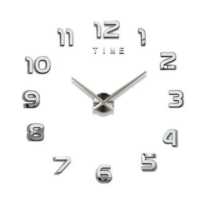 Wanduhr 3D aus Acryl mit Spiegeleffekt zum Aufkleben – Ansicht 8