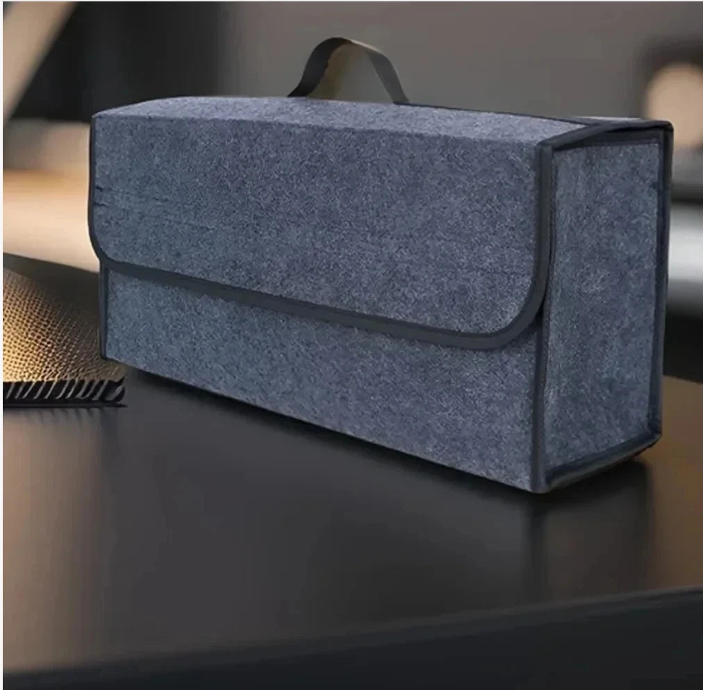 Car Storage Bag Car Trunk soft Organizer Felt Storage Box Accessories Large Anti Slip Compartment Boot Storage Organizer Tooll – Ansicht 2