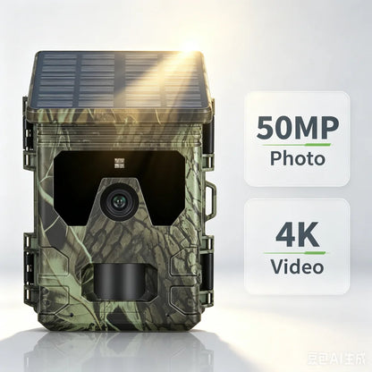 VitaHome™ ApexGuard 50MP 4K Solar Wildlife & Security Trail Camera