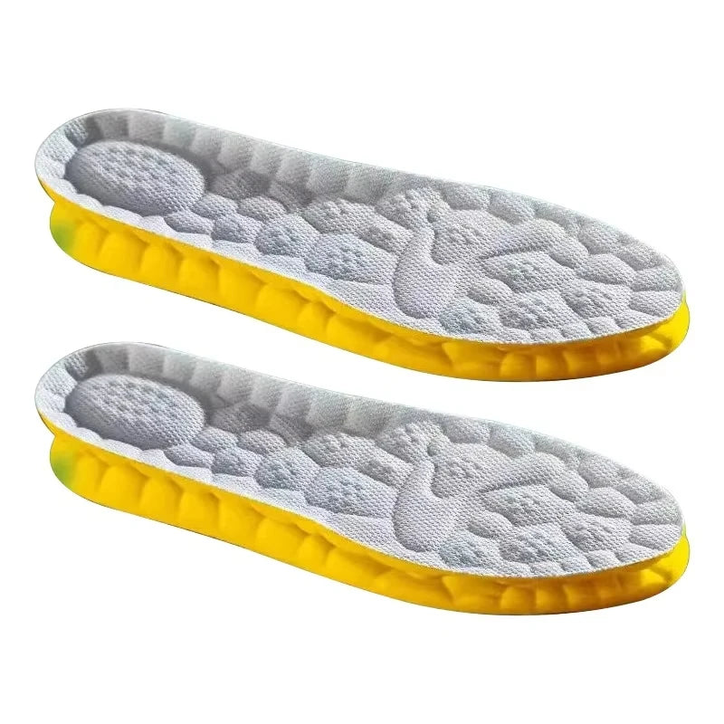 4D Sports Insoles Shoes PU Sole Soft Breathable Shock Absorption Cushion Heavy Duty Support Pain Relief Running Orthopedic Care – Ansicht 9
