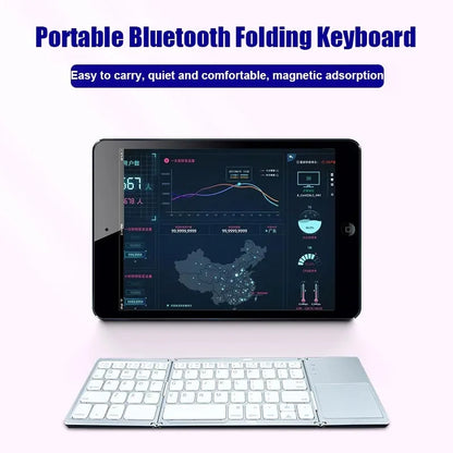 Bluetooth-Tastatur faltbar mit Touchpad – Ansicht 5