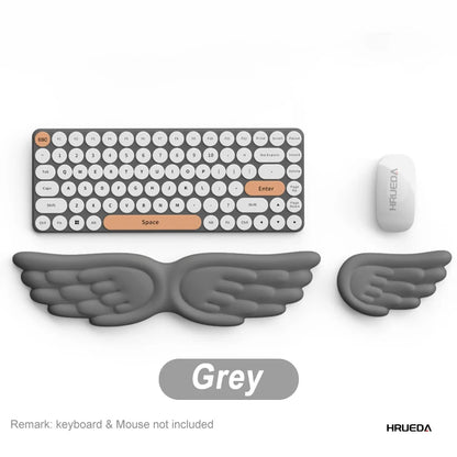 VitaHome™ CloudRest Angel Wing Memory Foam Wrist Rest & Mouse Cushion